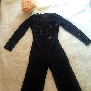 Black lace jumpsuit